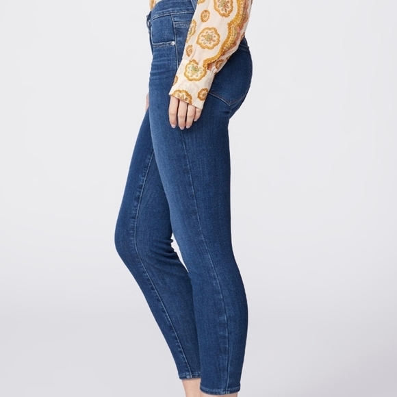 NWOT PAIGE VERDUGO ANKLE PETITE SZ32 W/RAW/CHEWED HEM SLIM LEG JEAN - Picture 5 of 16